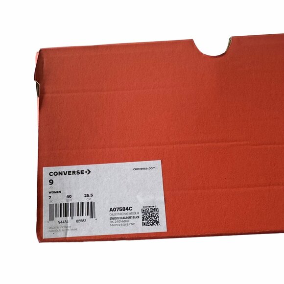 ❤️Converse Chuck 70 De Luxe Wedge Hi Sz 9 Womens Shoes Purple Sneakers A07584C - Picture 10 of 12